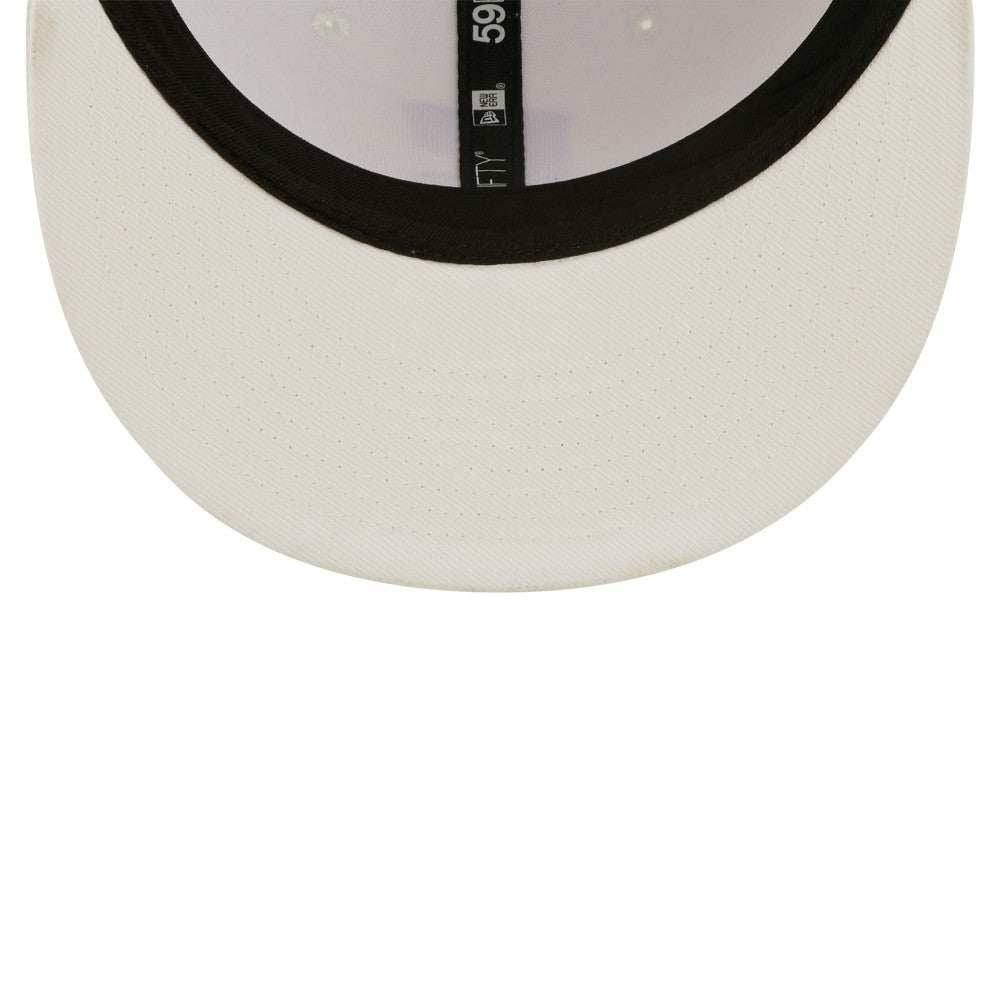 Cleveland Guardians White on White 59FIFTY Fitted Hat | New Era