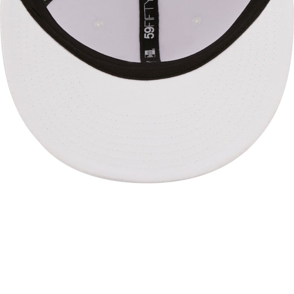 Seattle Mariners White on White 59FIFTY Fitted Hat | New Era
