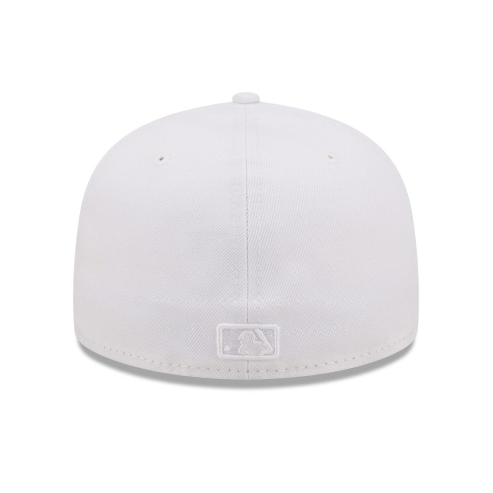 Tampa Bay Rays White on White 59FIFTY Fitted Hat | New Era