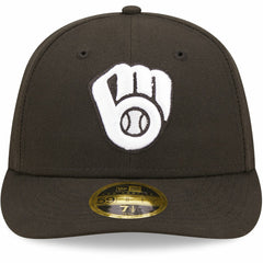 Milwaukee Brewers Black & White Low Profile 59FIFTY Fitted Hat | New Era