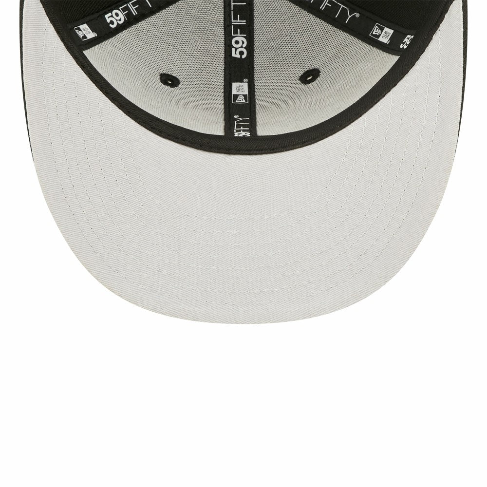 Miami Marlins Black & White Low Profile 59FIFTY Fitted Hat | New Era