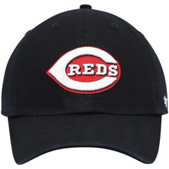 Cincinnati Reds Clean Up Adjustable Hat Black | 47 brand