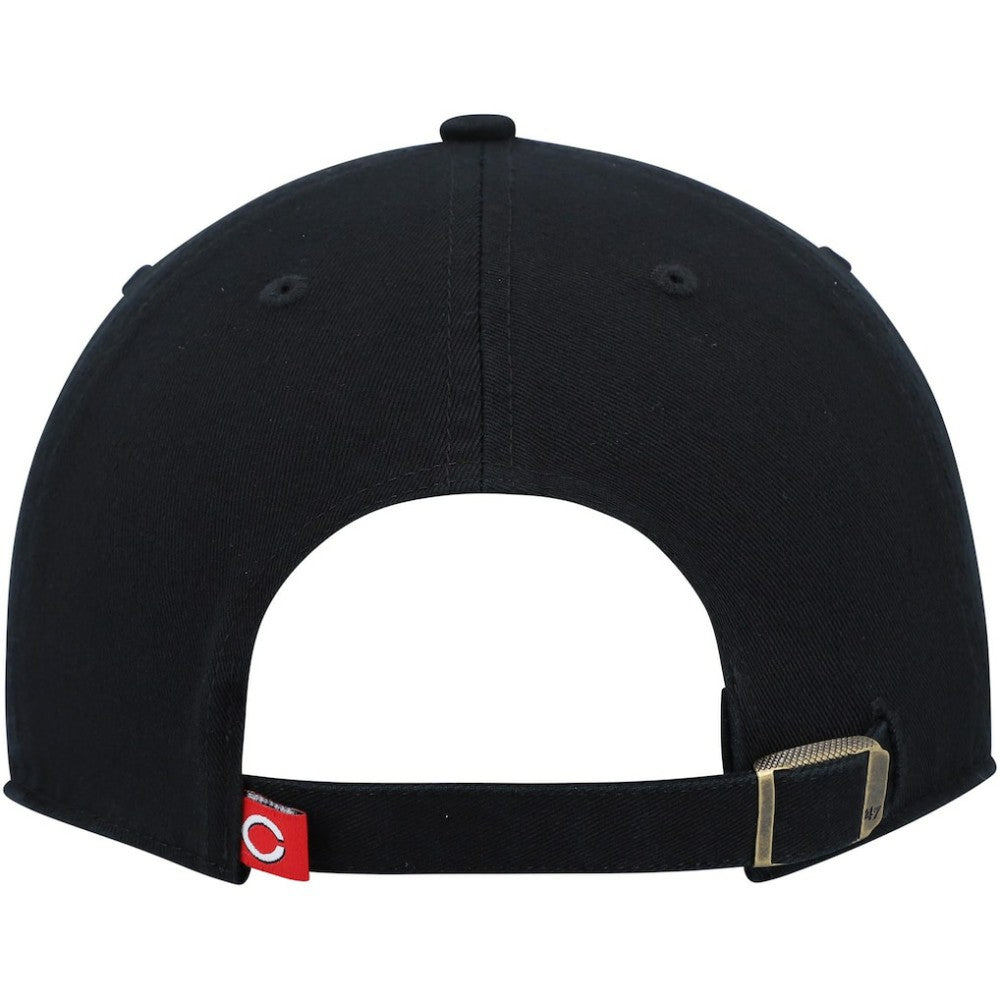 Cincinnati Reds Clean Up Adjustable Hat Black | 47 brand