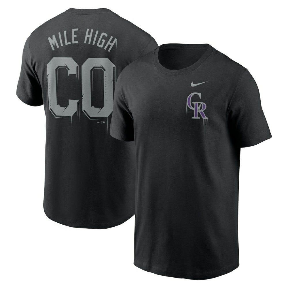 Colorado Rockies Mile High Local Team T-Shirt Black | Nike