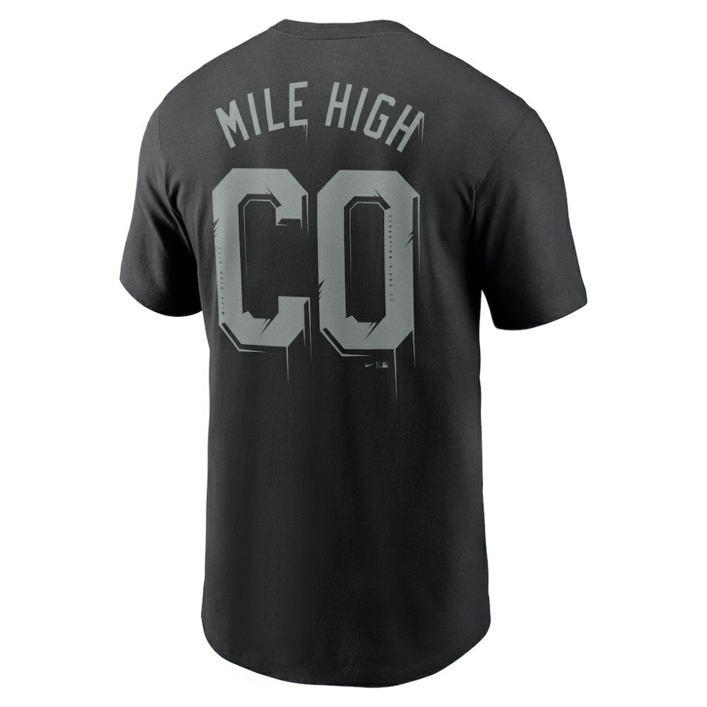 Colorado Rockies Mile High Local Team T-Shirt Black | Nike