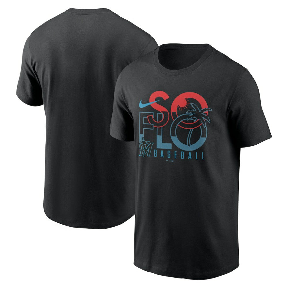 Miami Marlins So Flo Local Team T-Shirt Black | Nike