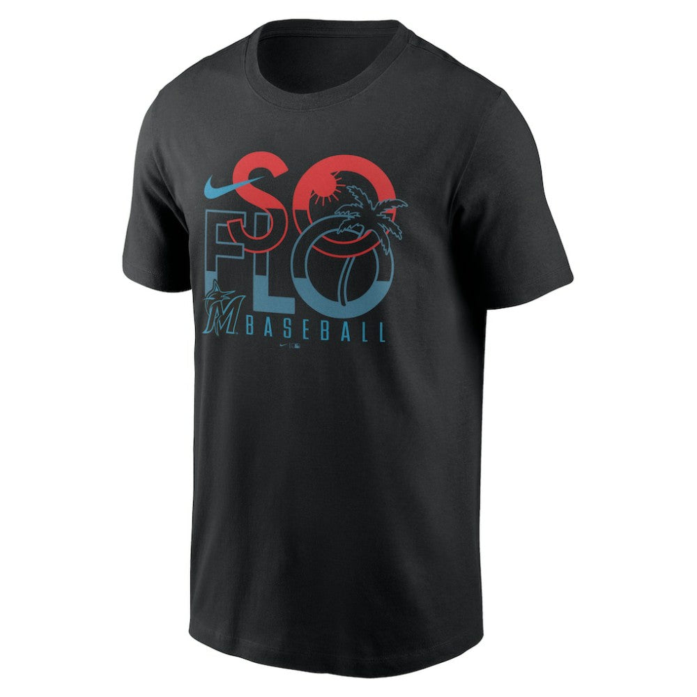 Miami Marlins So Flo Local Team T-Shirt Black | Nike