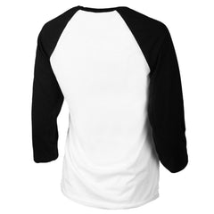Miami Marlins Tiny Turnip Youth Baseball Flag Raglan 3/4 Sleeve T-Shirt White/Black