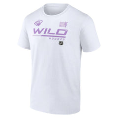 Minnesota Wild NHL Hockey Fights Cancer T-Shirt White