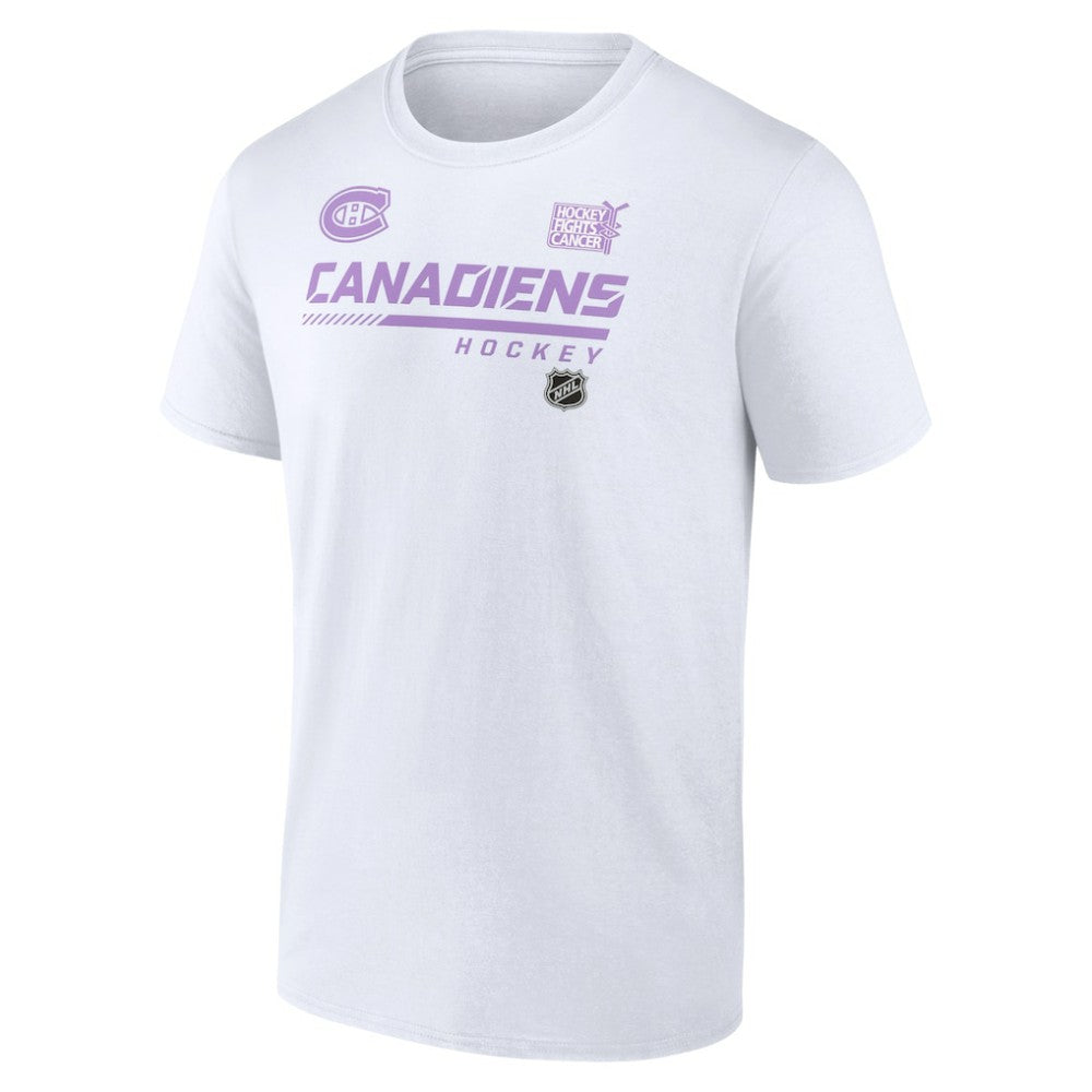 Montreal Canadiens NHL Hockey Fights Cancer T-Shirt White