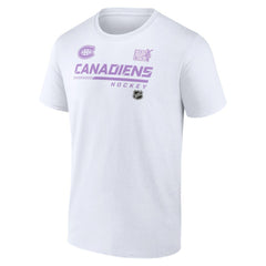 Montreal Canadiens NHL Hockey Fights Cancer T-Shirt White