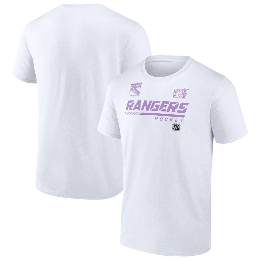 New York Rangers NHL Hockey Fights Cancer T-Shirt White