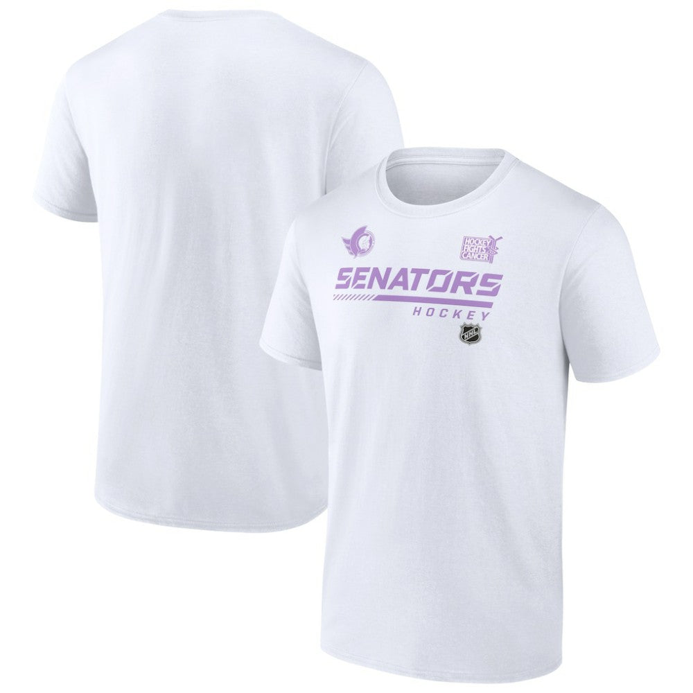 Ottawa Senators NHL Hockey Fights Cancer T-Shirt White