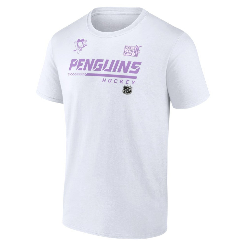 Pittsburgh Penguins NHL Hockey Fights Cancer T-Shirt White