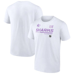 San Jose Sharks NHL Hockey Fights Cancer T-Shirt White