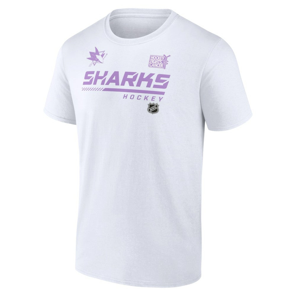 San Jose Sharks NHL Hockey Fights Cancer T-Shirt White