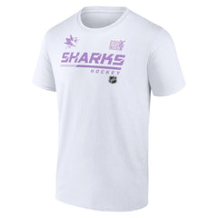 San Jose Sharks NHL Hockey Fights Cancer T-Shirt White