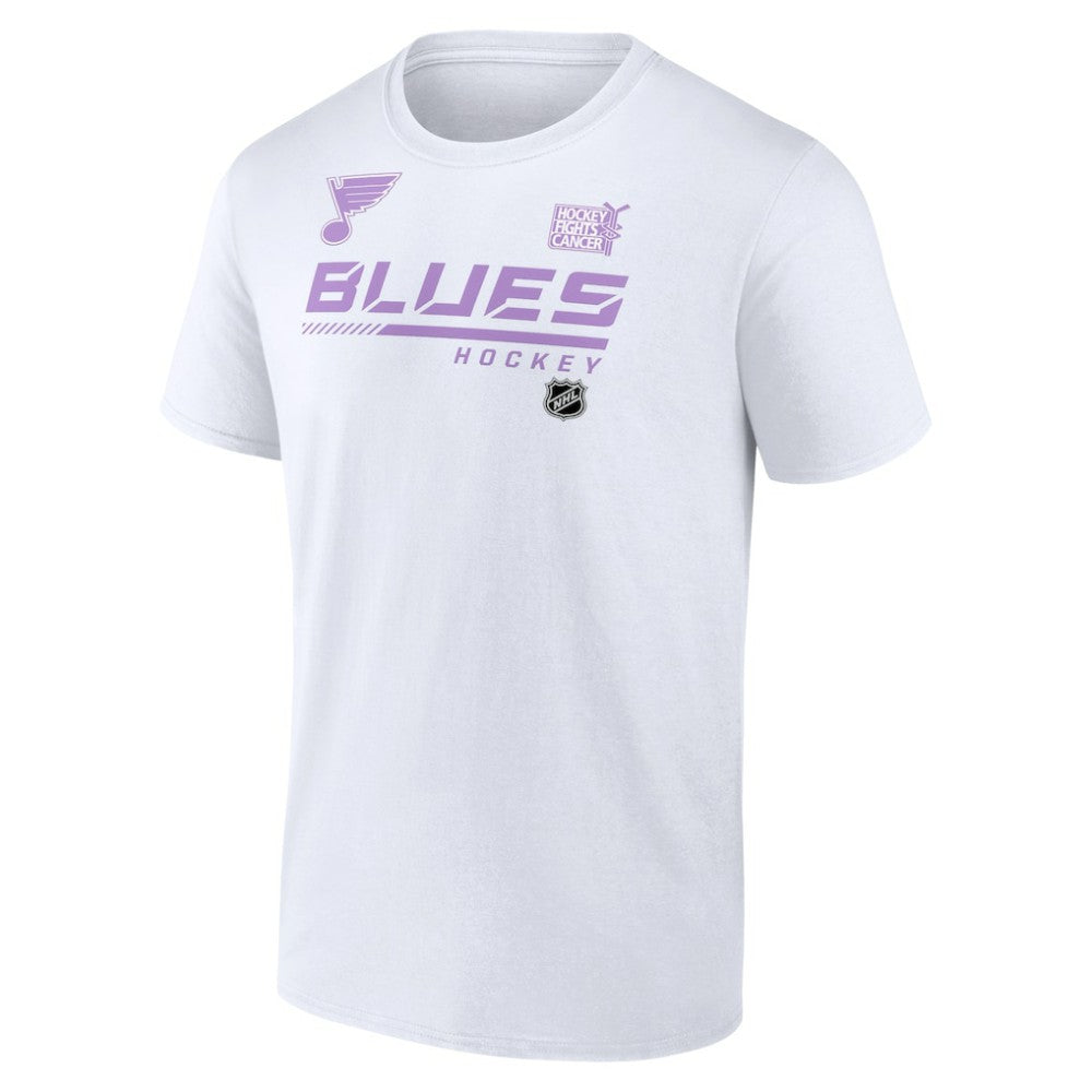 St. Louis Blues NHL Hockey Fights Cancer T-Shirt White