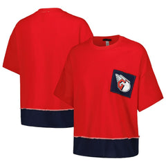 Cleveland Guardians Refried Apparel Women's Cropped T-Shirt Red