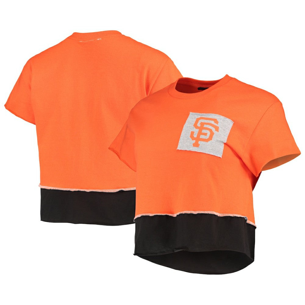 San Francisco Giants Refried Apparel Women's Cropped T-Shirt Orange