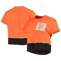 San Francisco Giants Refried Apparel Women's Cropped T-Shirt Orange