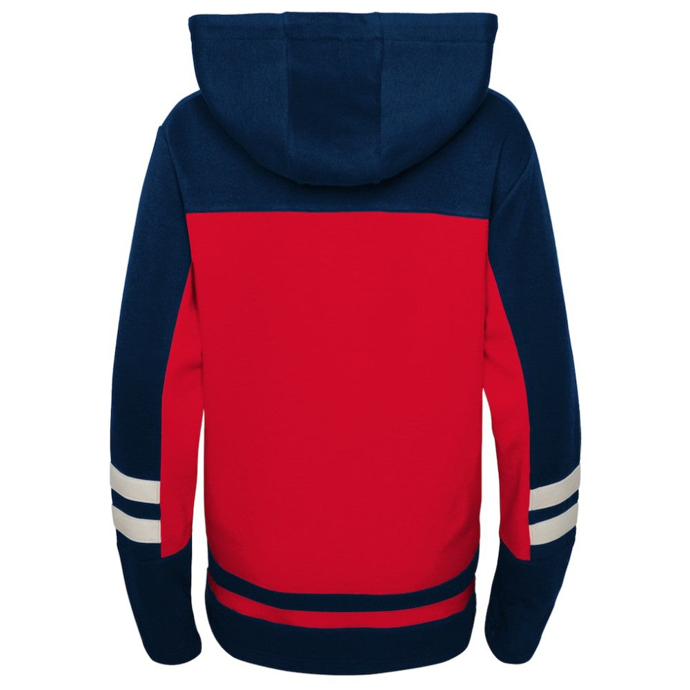 Washington Capitals Youth Ageless Revisited Home Lace-Up Pullover Hoodie Red