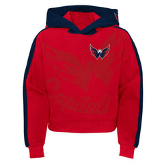 Washington Capitals Girls Youth Record Setter Pullover Hoodie Red
