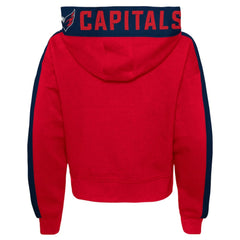 Washington Capitals Girls Youth Record Setter Pullover Hoodie Red