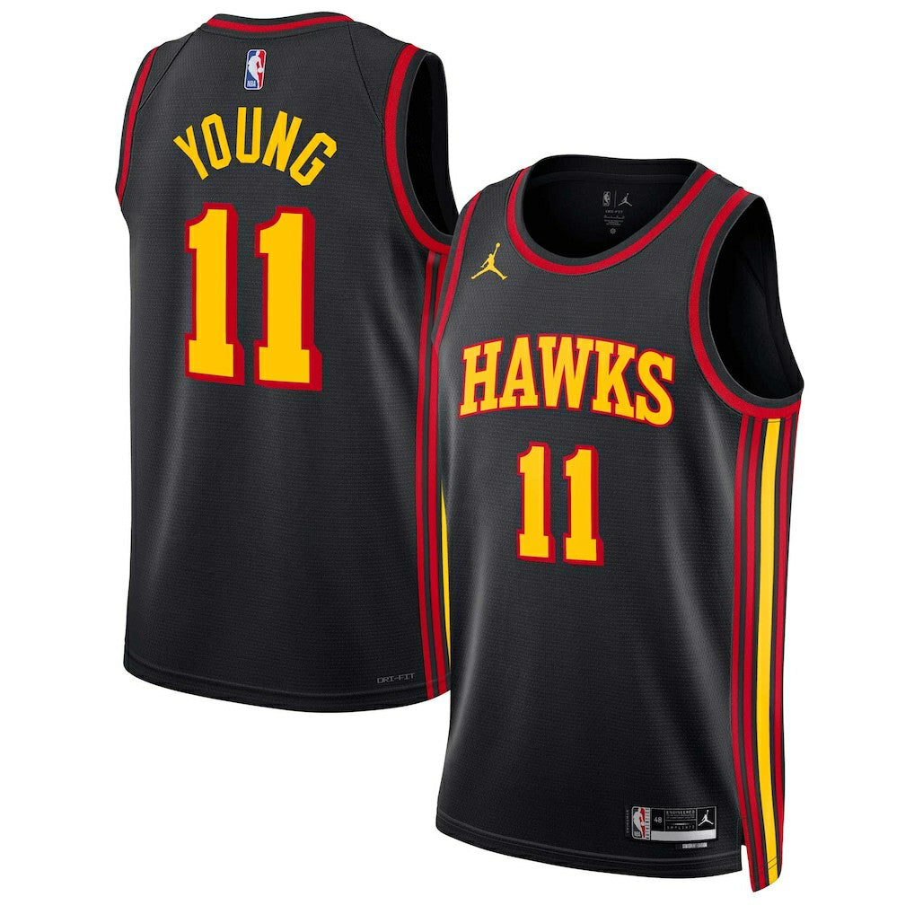 Trae Young Atlanta Hawks Jordan Brand Unisex Swingman Jersey - Statement Edition - Black sale