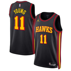 Trae Young Atlanta Hawks Jordan Brand Unisex Swingman Jersey - Statement Edition - Black sale