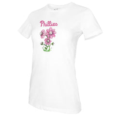 Philadelphia Phillies Tiny Turnip Women's Blooming Baseballs T-Shirt White