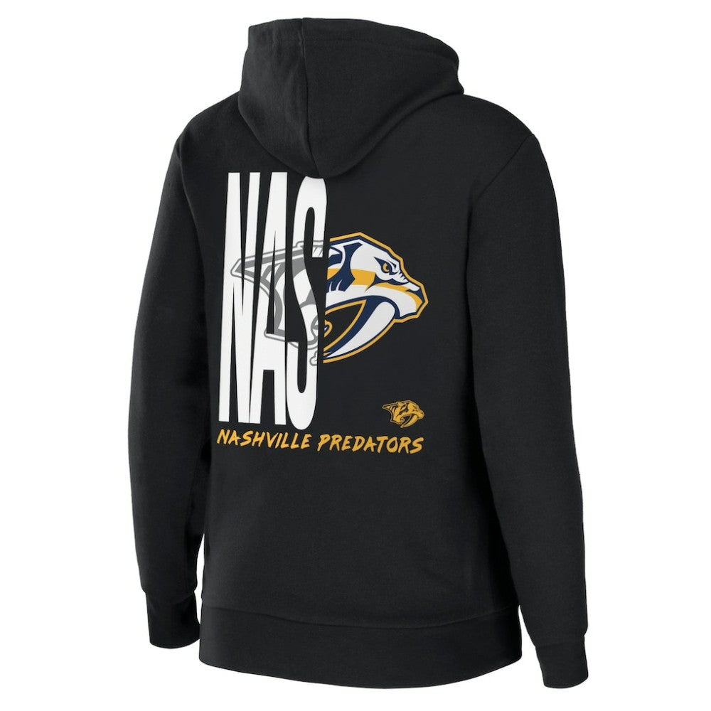 Nashville Predators WEAR by Erin Andrews Women's Sponge Fleece Full-Zip Hoodie Black