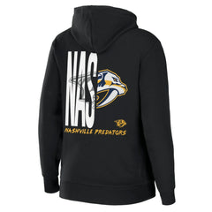 Nashville Predators WEAR by Erin Andrews Women's Sponge Fleece Full-Zip Hoodie Black