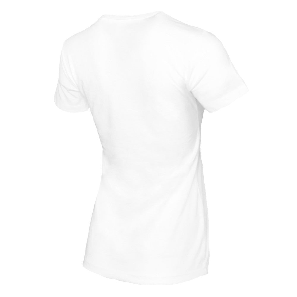 Cincinnati Reds Tiny Turnip Women's Peace Love Baseball T-Shirt White