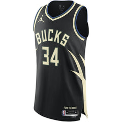 Giannis Antetokounmpo Milwaukee Bucks Jordan Brand Authentic Player Jersey - Statement Edition - Black cheap