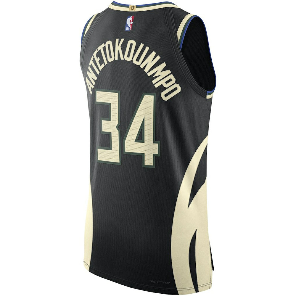 Giannis Antetokounmpo Milwaukee Bucks Jordan Brand Authentic Player Jersey - Statement Edition - Black cheap