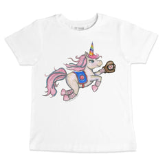 Chicago Cubs Tiny Turnip Youth Unicorn T-Shirt White