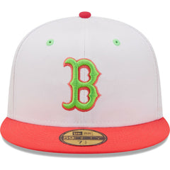 Boston Red Sox 2004 World Series Strawberry Lolli 59FIFTY Fitted Hat White/Coral | New Era