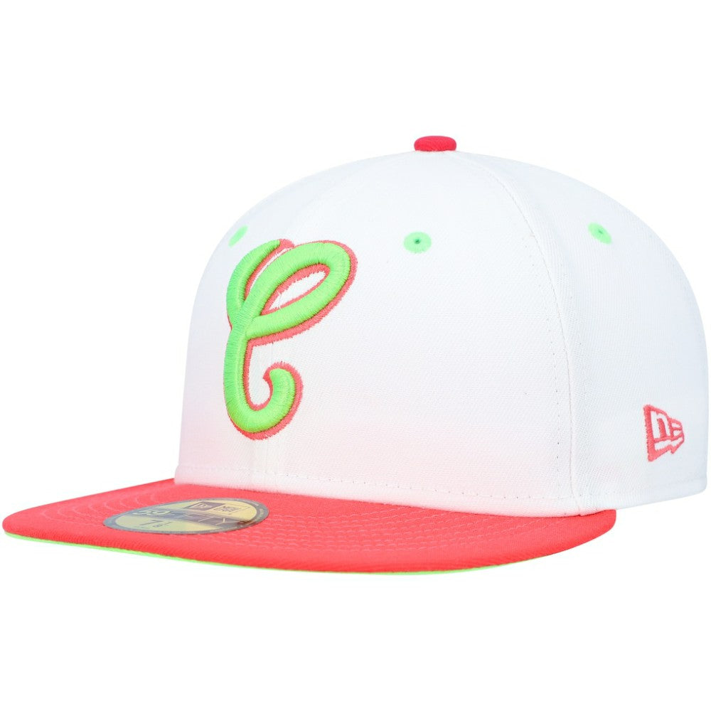 Chicago White Sox Cooperstown Collection Comiskey Park 75th Anniversary Strawberry Lolli 59FIFTY Fitted Hat White/Coral | New Era
