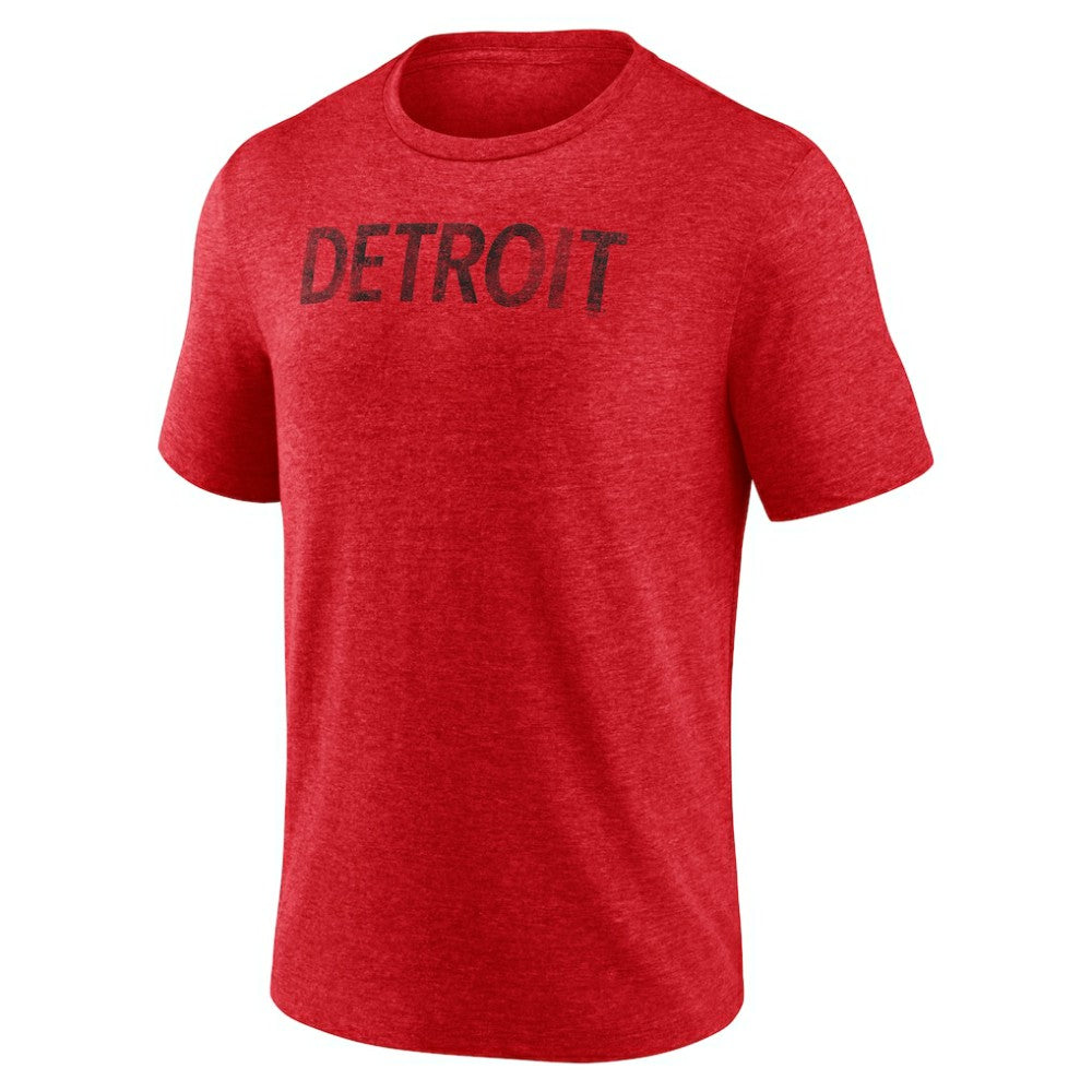 Detroit Red Wings Wraparound Tri-Blend T-Shirt Red