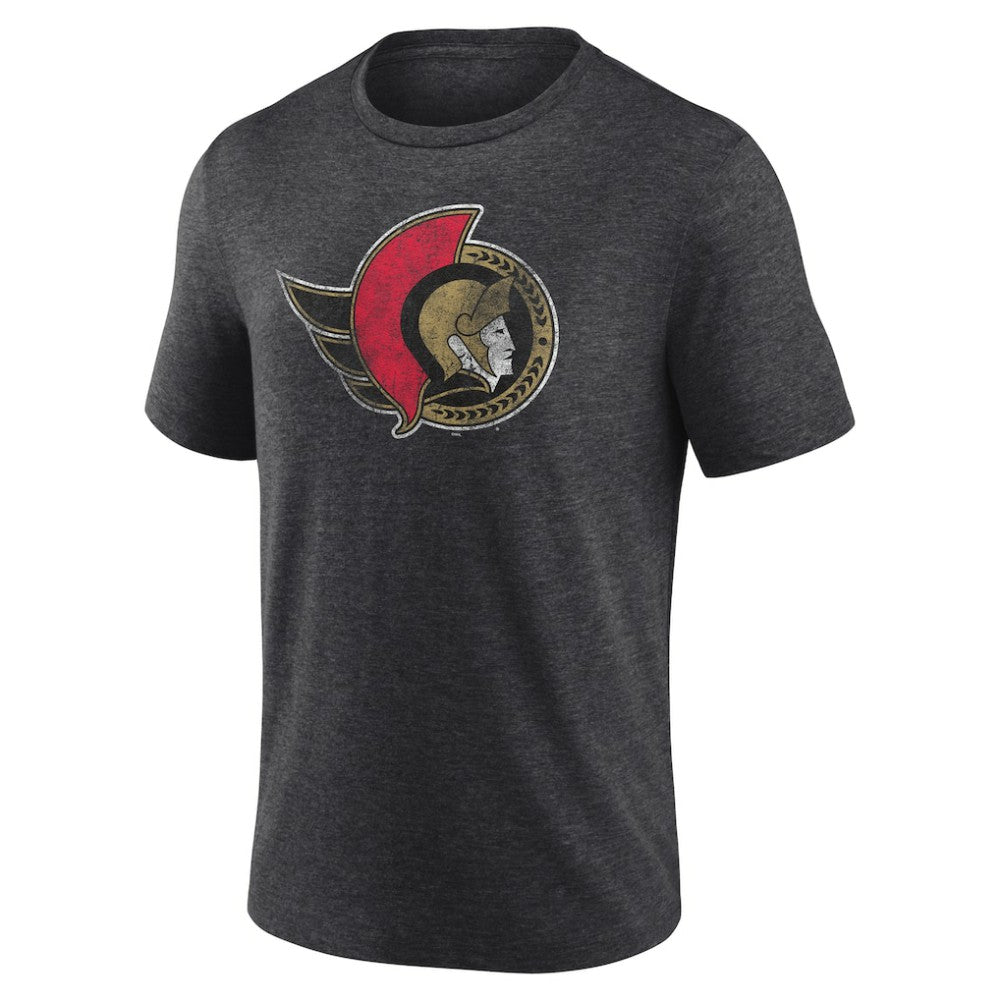 Ottawa Senators Wraparound Tri-Blend T-Shirt Charcoal