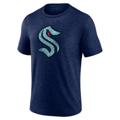 Seattle Kraken Wraparound Tri-Blend T-Shirt Deep Sea Blue