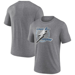 Tampa Bay Lightning Wraparound Tri-Blend T-Shirt Heather Gray