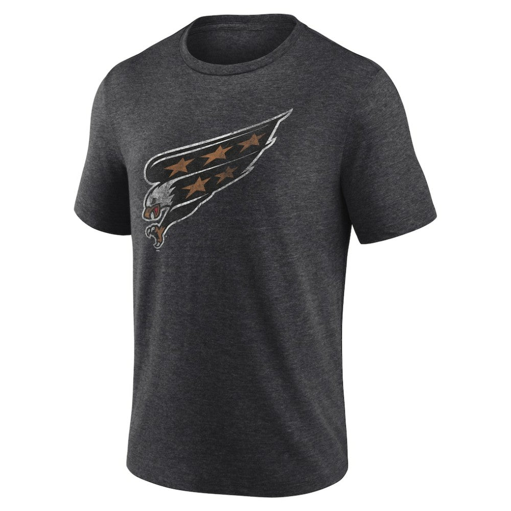 Washington Capitals Wraparound Tri-Blend T-Shirt Charcoal