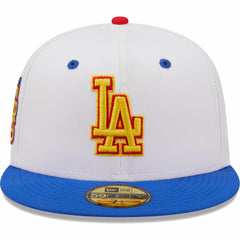 Los Angeles Dodgers 75th World Series Cherry Lolli 59FIFTY Fitted Hat White/Royal | New Era