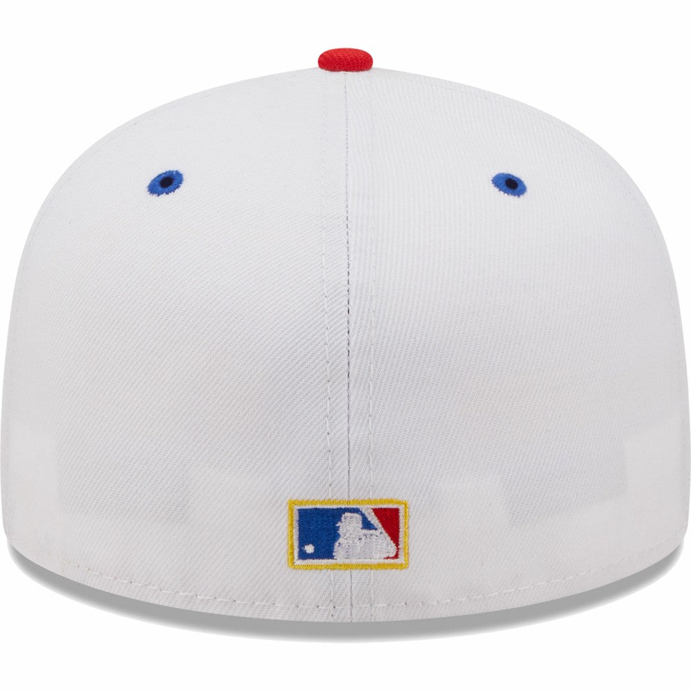 Los Angeles Dodgers 75th World Series Cherry Lolli 59FIFTY Fitted Hat White/Royal | New Era