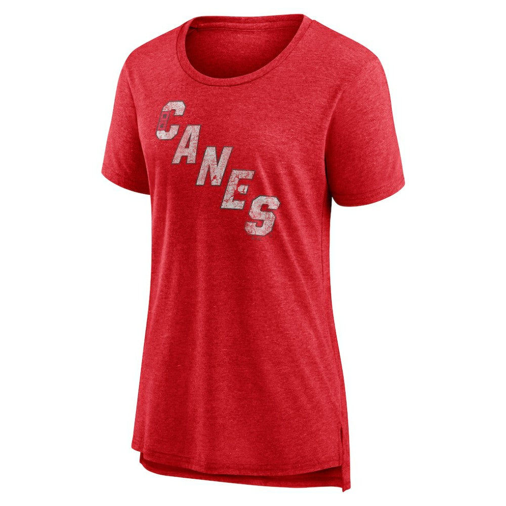 Carolina Hurricanes Women's Slow Whistle Tri-Blend T-Shirt Red