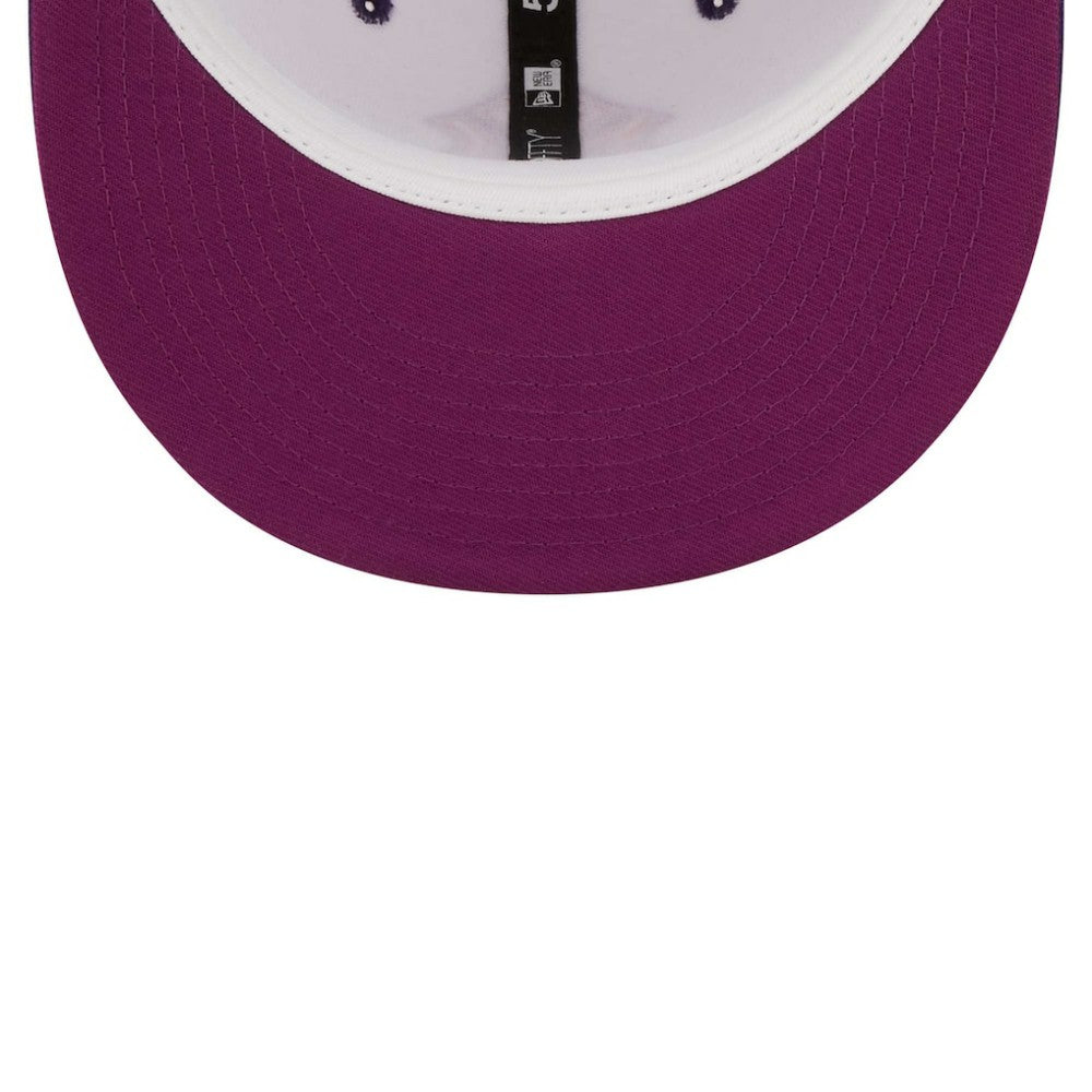 New York Yankees 2000 World Series Grape Lolli 59FIFTY Fitted Hat White/Purple | New Era