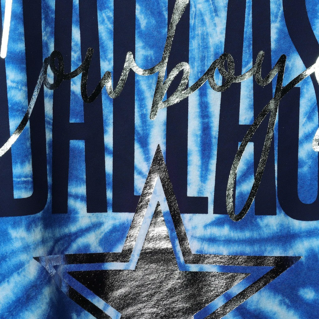 Dallas Cowboys Lauren James Women's Tie-Dye Jersey Boxy Tank Top - Royal cheap