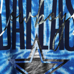 Dallas Cowboys Lauren James Women's Tie-Dye Jersey Boxy Tank Top - Royal cheap